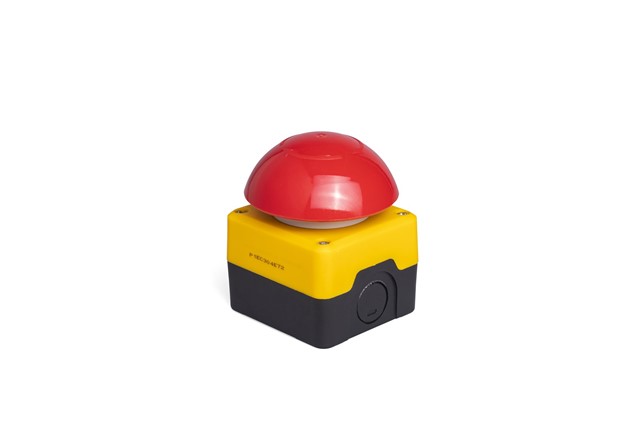 P Series Plastic 1 Hole CPDE72 + 2* C4BK (NC) Yellow-Black Control Box